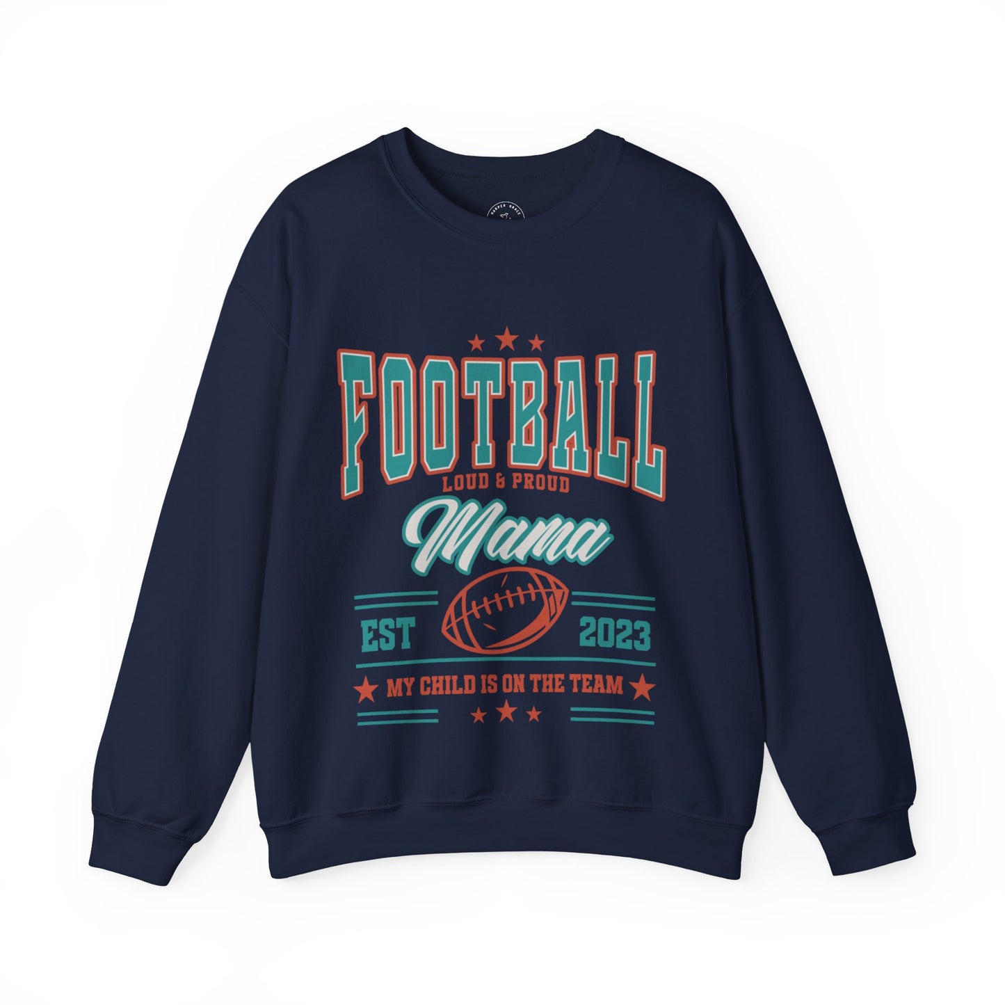 Football Mama Sweatshirt – Loud & Proud Vintage Fanwear for Game Day Moms