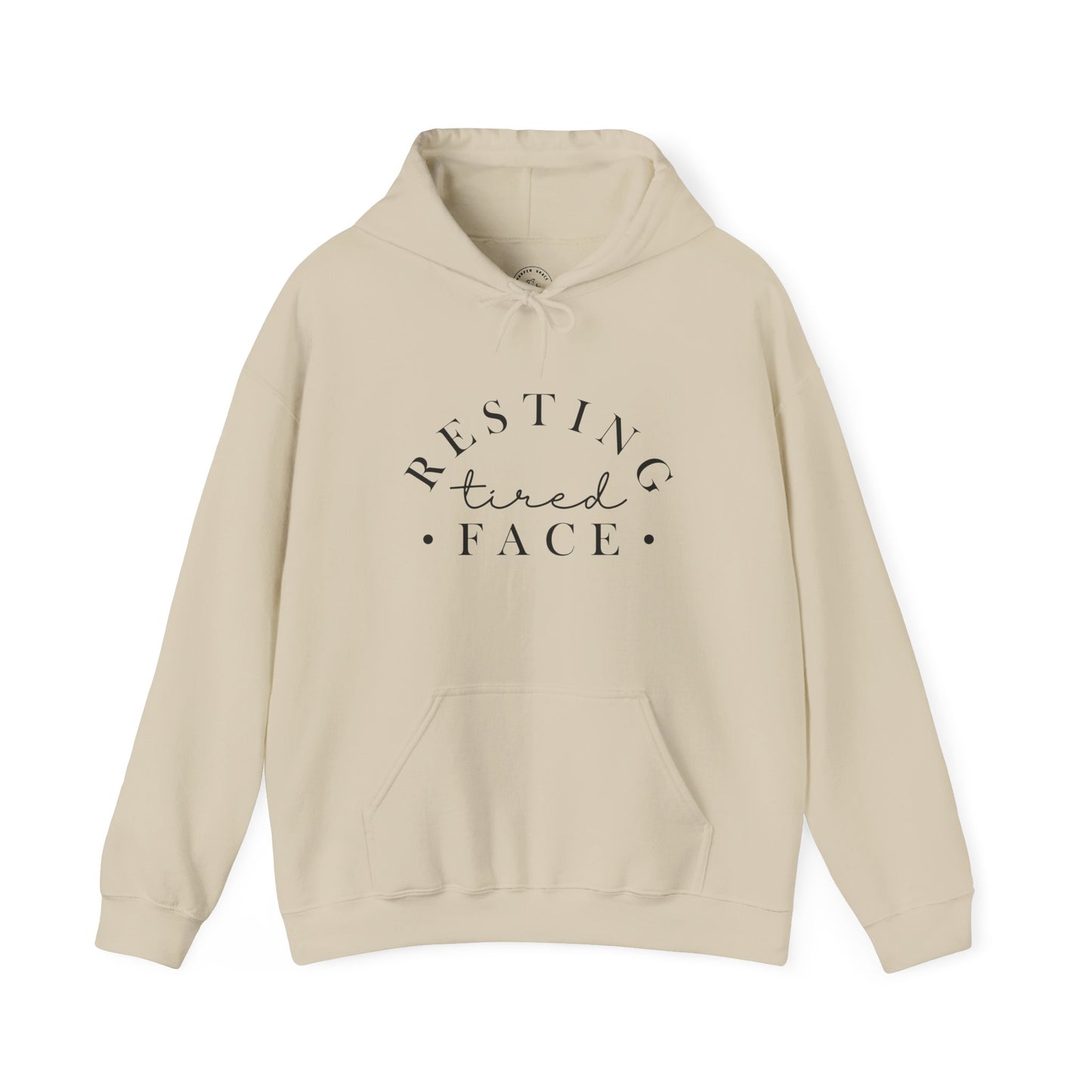 Resting Tired Face Hoodie – Funny Mom Life Pullover