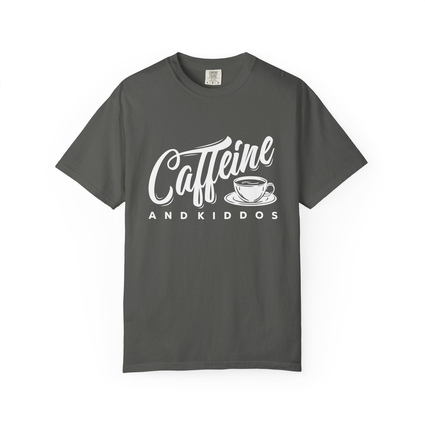 Caffeine & Kiddos T-Shirt – Funny Mom Life Coffee Graphic Tee