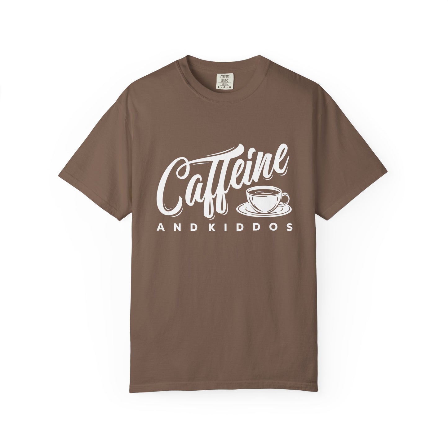 Caffeine & Kiddos T-Shirt – Funny Mom Life Coffee Graphic Tee