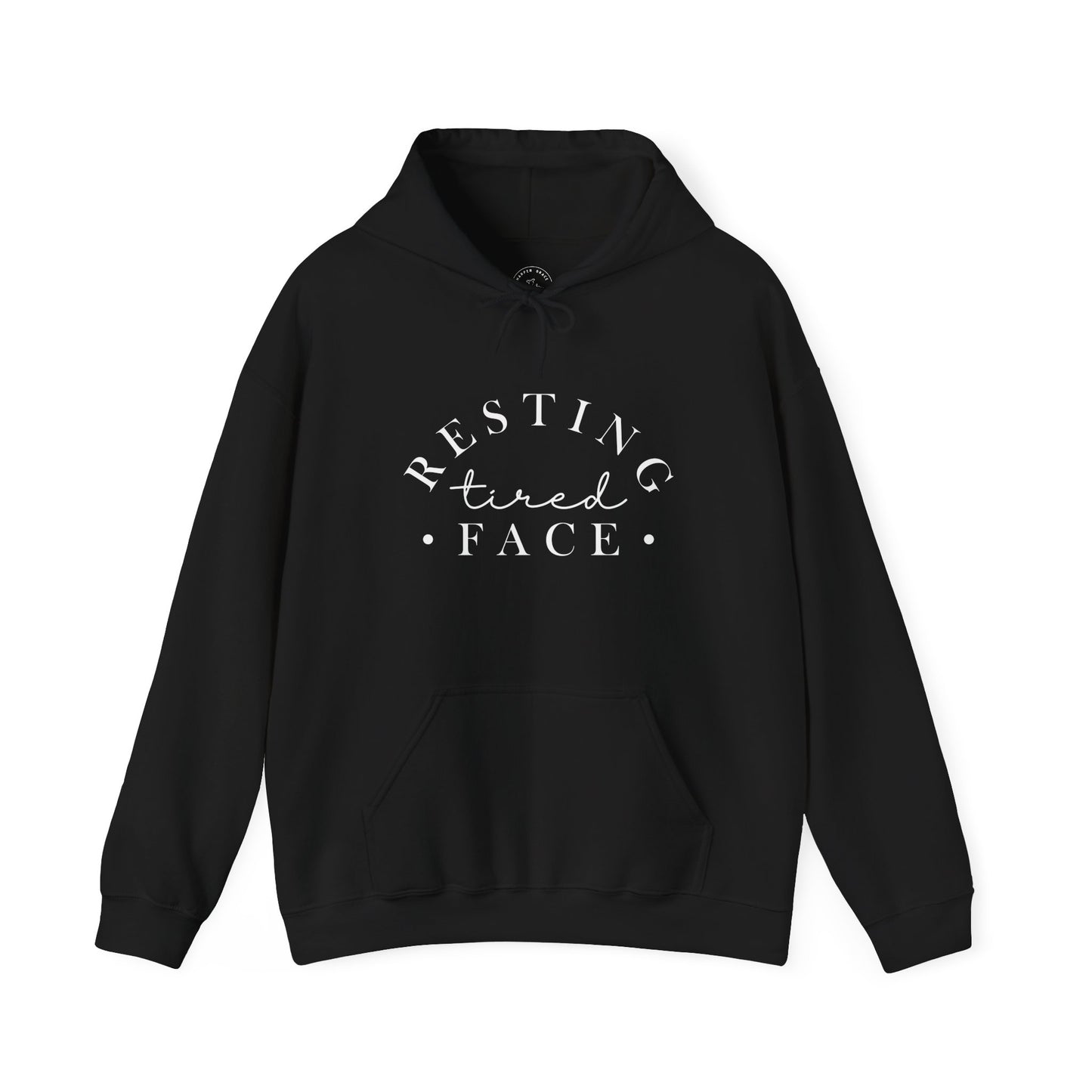 Resting Tired Face Hoodie – Funny Mom Life Pullover