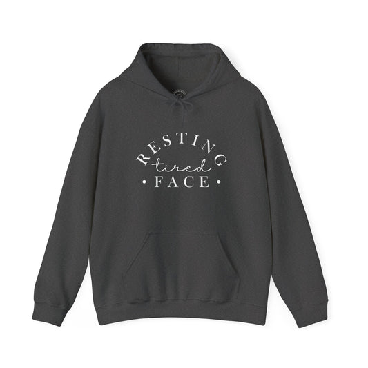 Resting Tired Face Hoodie – Funny Mom Life Pullover