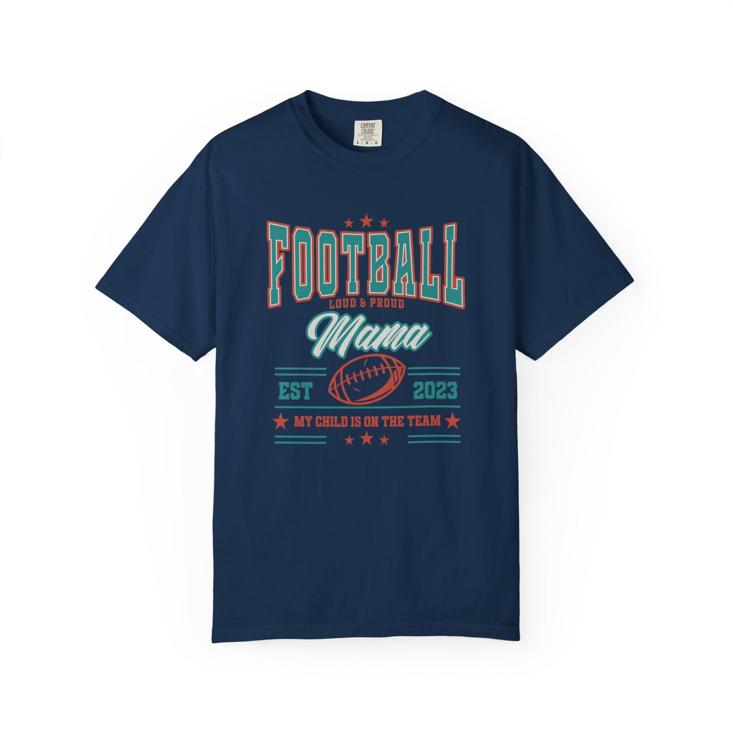 Football Mama Vintage T-Shirt – Loud & Proud Tee for Moms